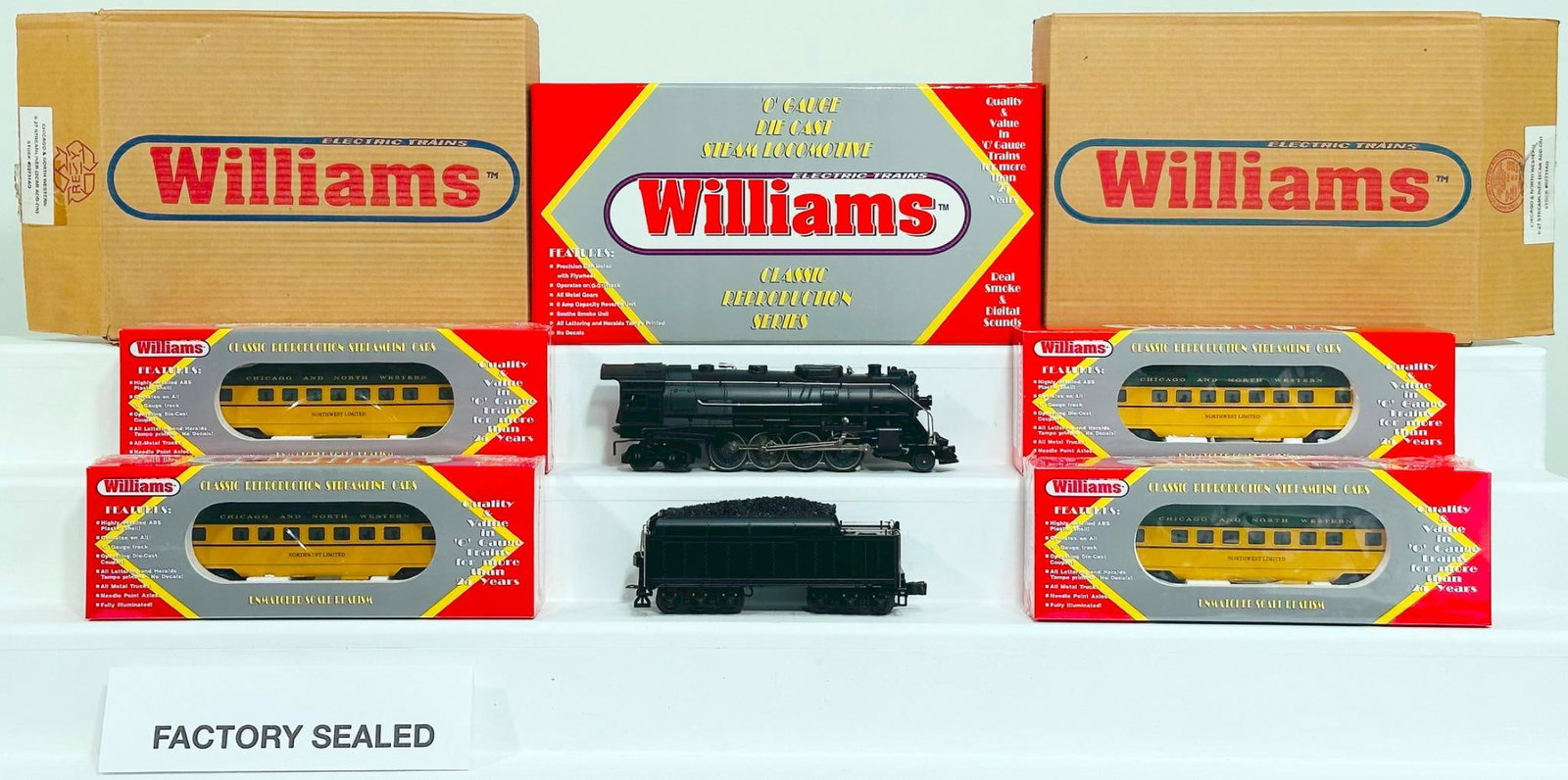 Williams Modern O Gauge Undecorated Berkshire 2-8-4 Loco and Tender with digital whistle and bell (1 of 10)