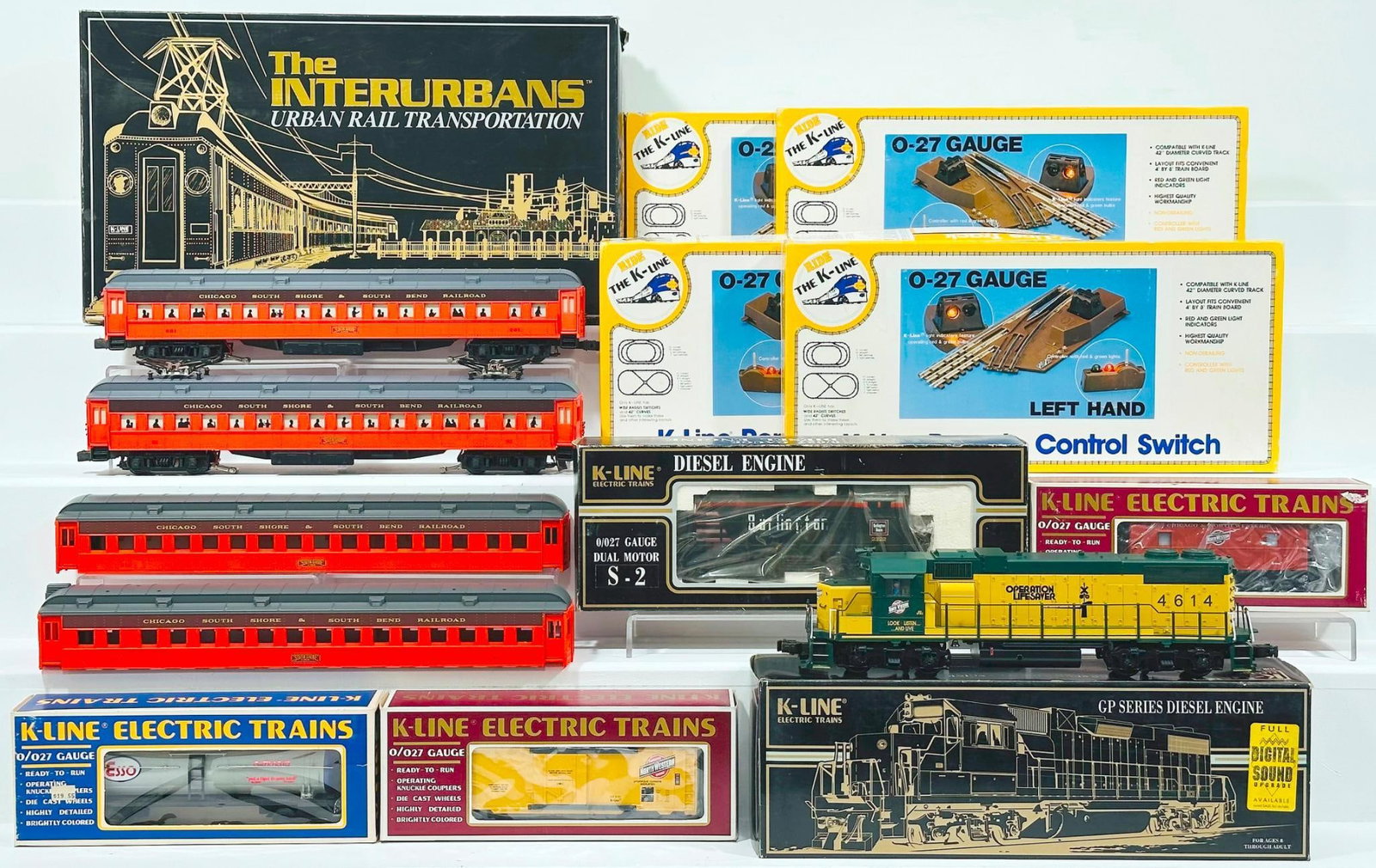 K-Line Modern O Gauge Remote-Control Switch Boxed X4/Manual Control Switch Boxed/Interurbans Boxed (1 of 10)