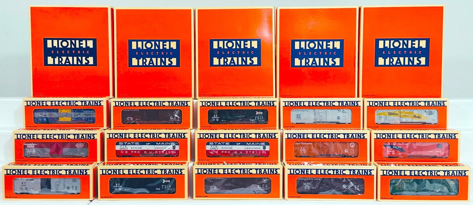 Lionel Modern O Gauge 6464 Box Car Series Boxed X5 (1 of 6)