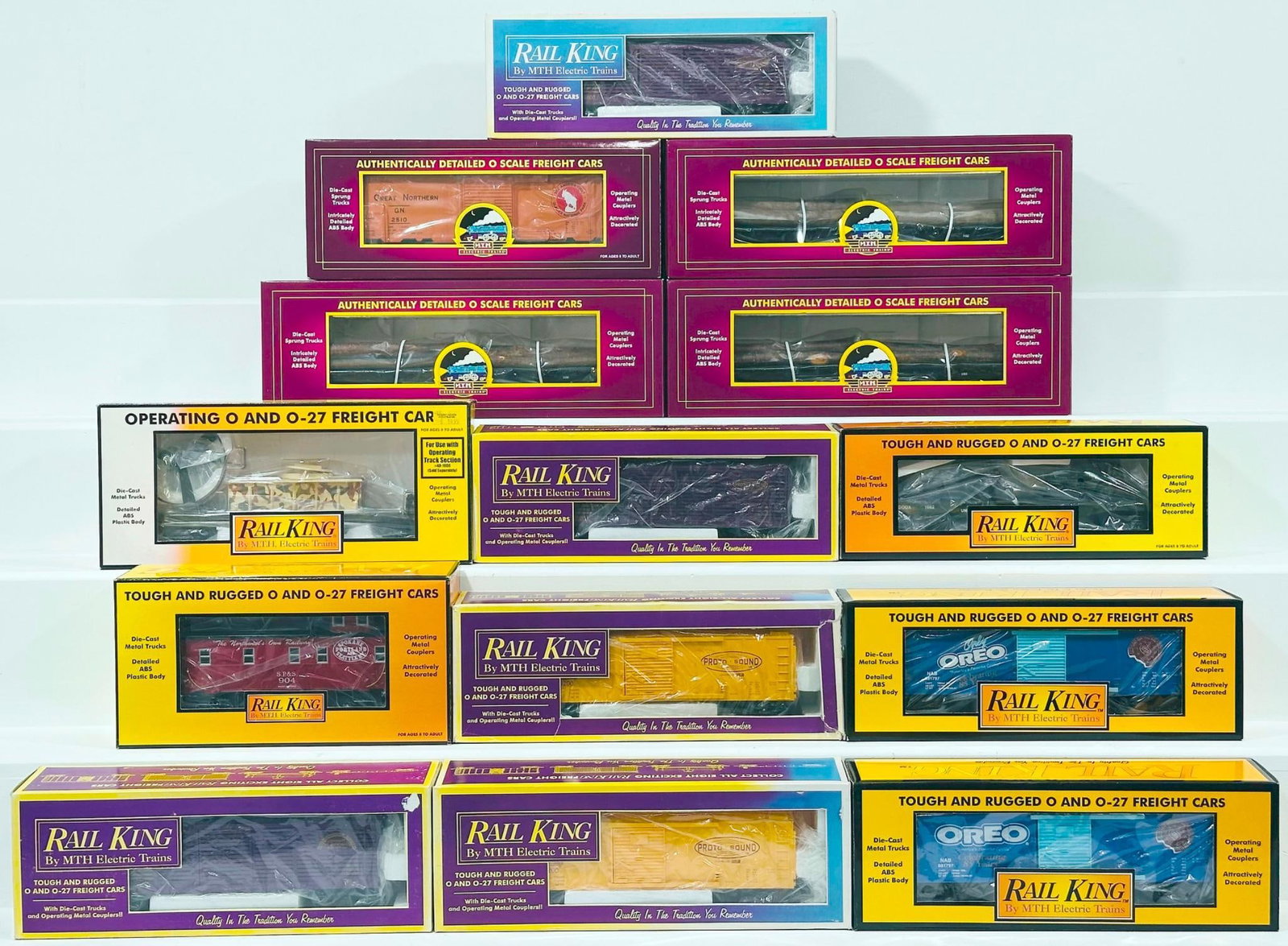 MTH Modern O Gauge Fourteen (14) Assorted Freight Cars Boxed (1 of 7)
