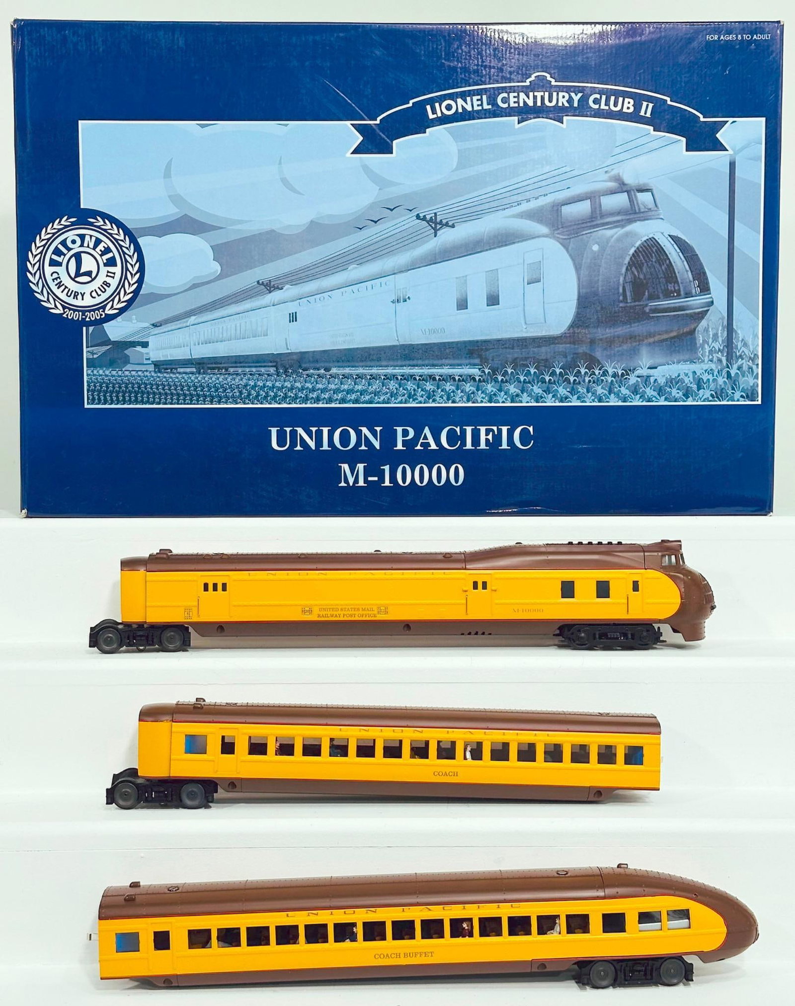 Lionel Modern O Gauge Century Club II Union Pacific M - 10000 Streamliner Set Boxed (1 of 8)