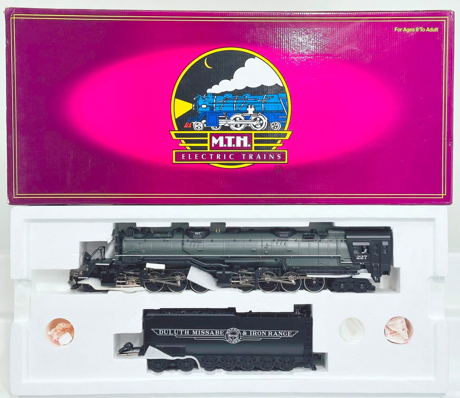 MTH Modern O Gauge Duluth, Massaba & Iron Range 2-8-8-4 Yellowstone Locomotive and Tender with PS 1 (1 of 4)