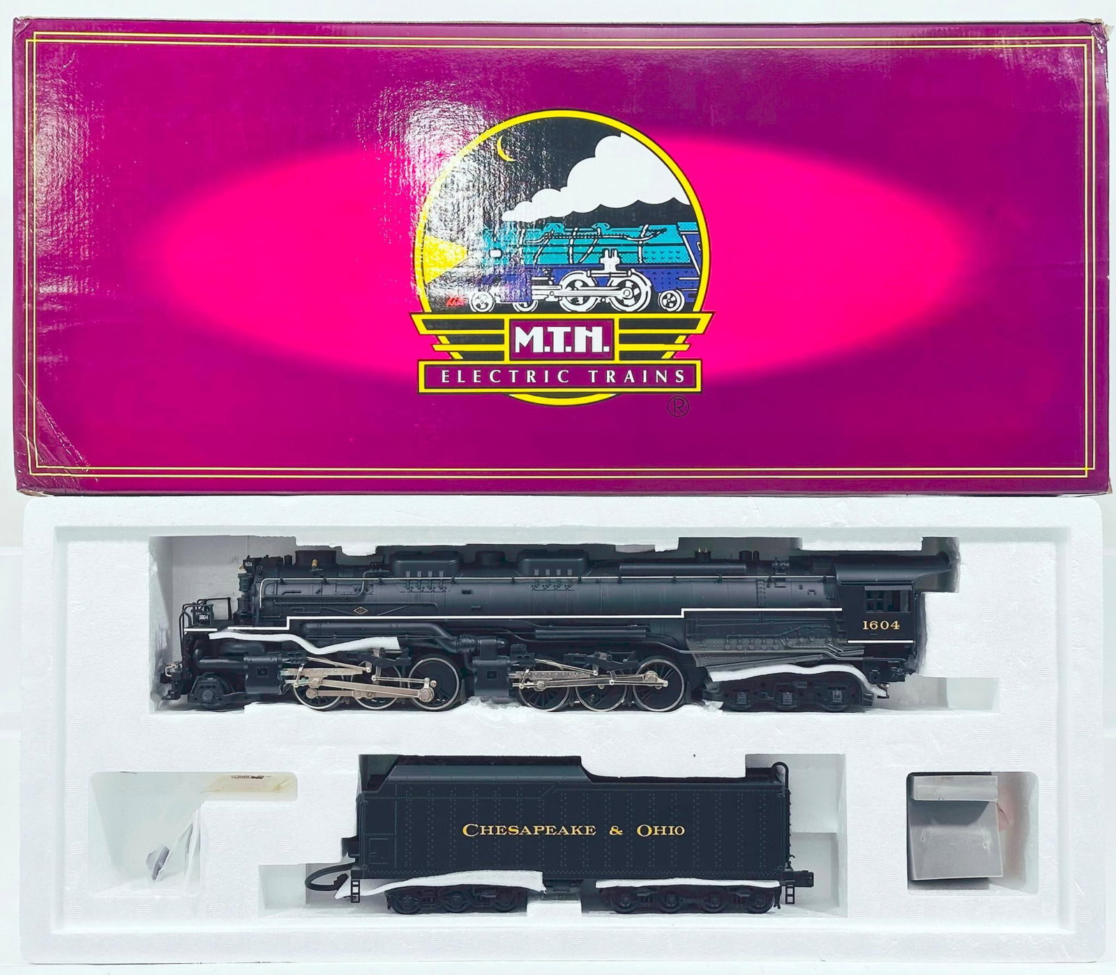 MTH Modern O Gauge Chesapeake & Ohio 2-6-6-6 Diecast H-8 Locomotive and Tender with PS 1.0 Boxed (1 of 4)