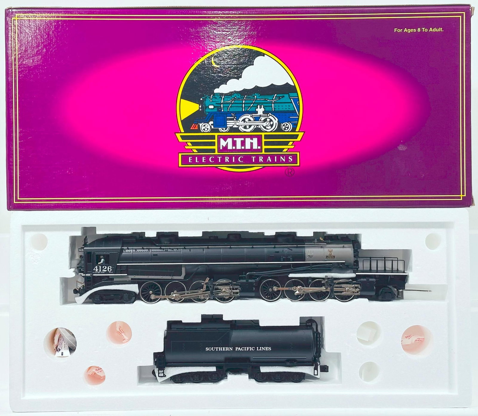 MTH Modern O Gauge Southern Pacific AC-6 Cab Forward Diecast Locomotive and Tender with PS 1.0 Boxed (1 of 4)