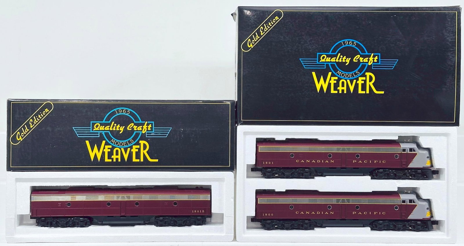 Weaver Models Modern O Gauge Canadian Pacific EMD E - 8 A - A Diesel Units with PS 1.0 Boxed (1 of 4)