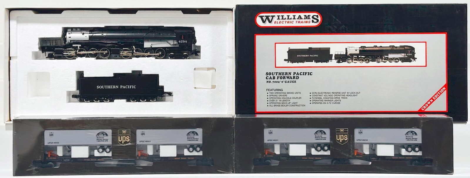 Williams Modern O Gauge Crown Edition Southern Pacific Cab Forward Locomotive and Tender Boxed (1 of 5)