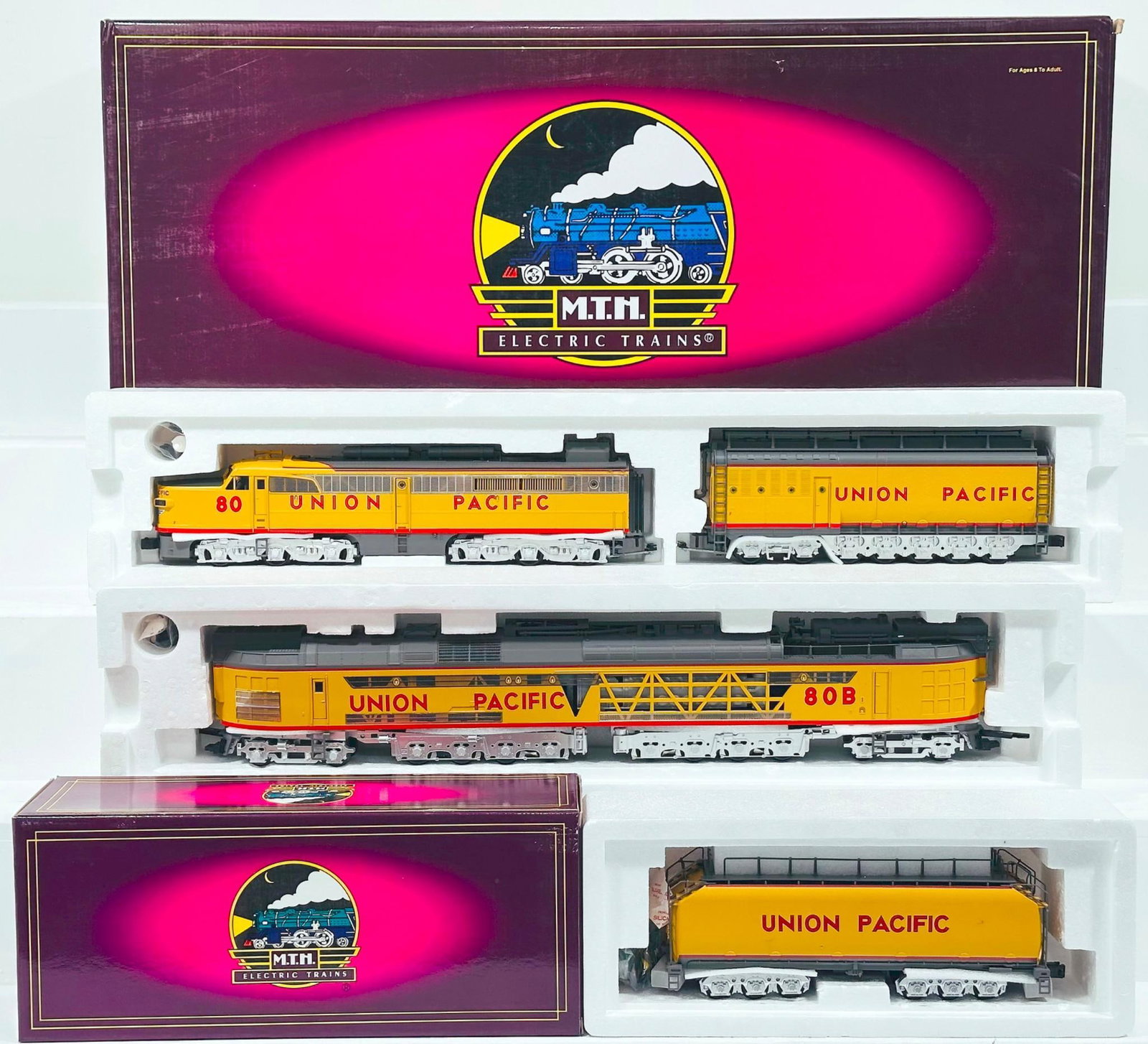 MTH Modern O Gauge Union Pacific #80 Coal Turbine Engine with PS 1.0 Boxed and UP Auxiliary Tender (1 of 6)