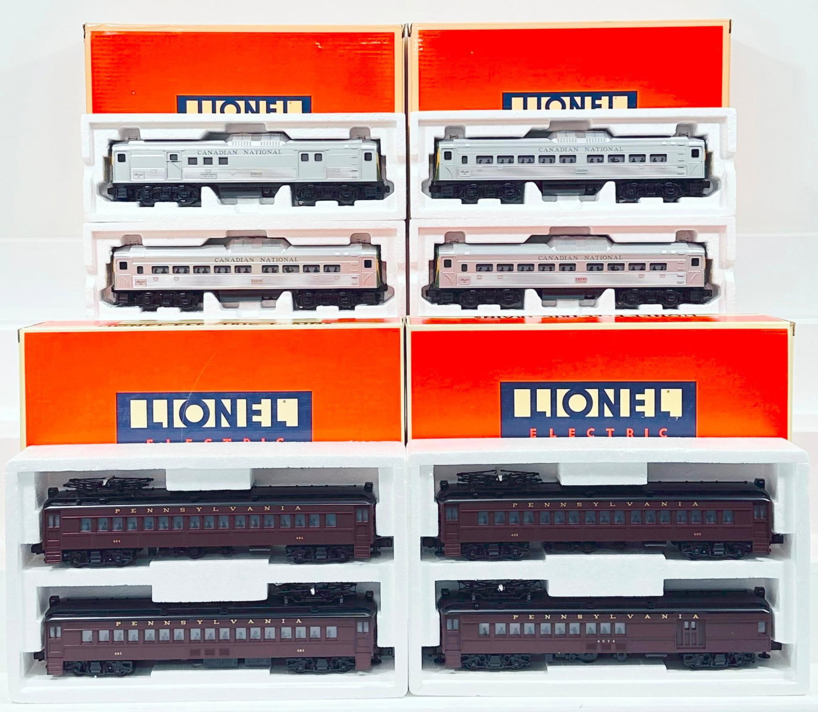 Lionel Modern O Gauge Pennsylvania Multiple-Unit Commuter Cars and Pennsylvania Multiple Unit Cars: Lionel Modern O Gauge Pennsylvania Multiple - Unit Commuter Cars and Pennsylvania Multiple - Unit Nonpowered Commuter Cars/Canadian National Budd Cars and Canadian National Nonpowered Rail Diesel Cars