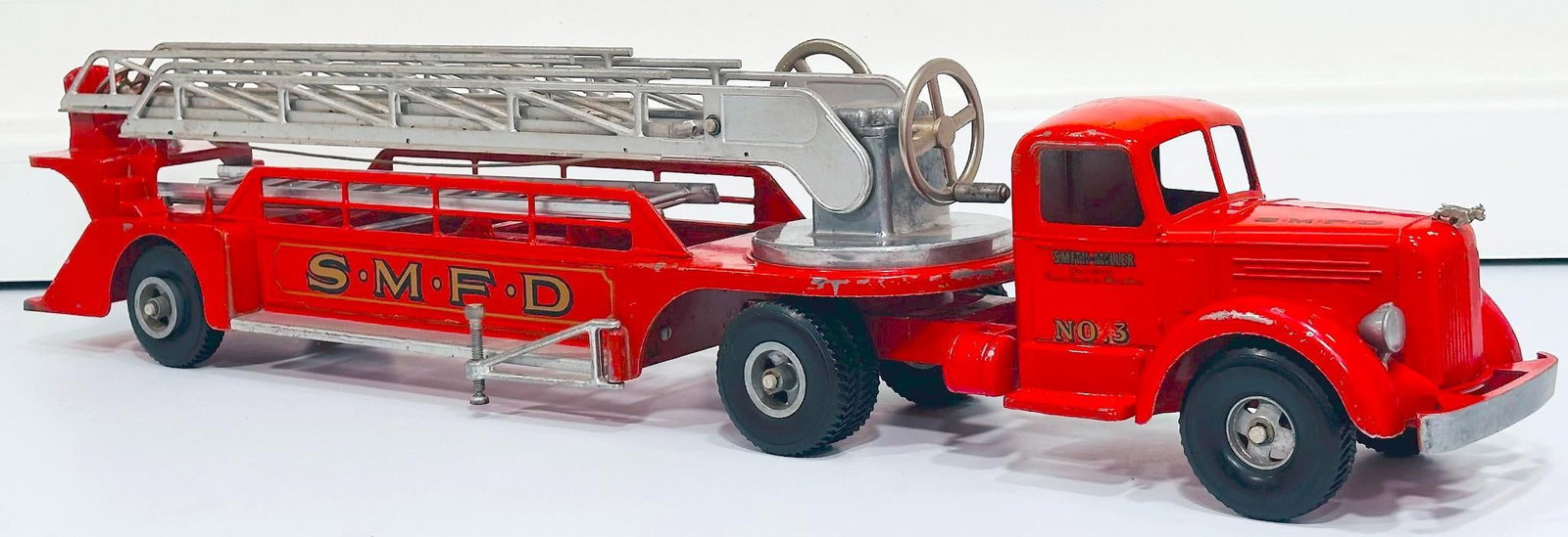Smith - Miller Postwar Fire Truck and Trailer (1 of 6)