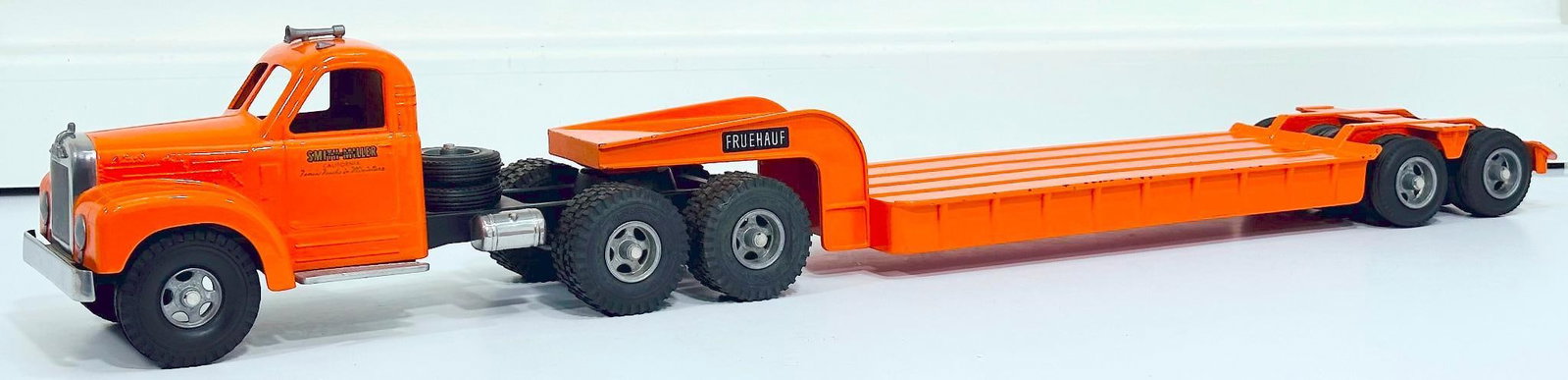 Fred Thompson Modern Truck and Lowboy Trailer: Fred Thompson Modern Truck and Lowboy Trailer, in C8 minus and with original packaging.