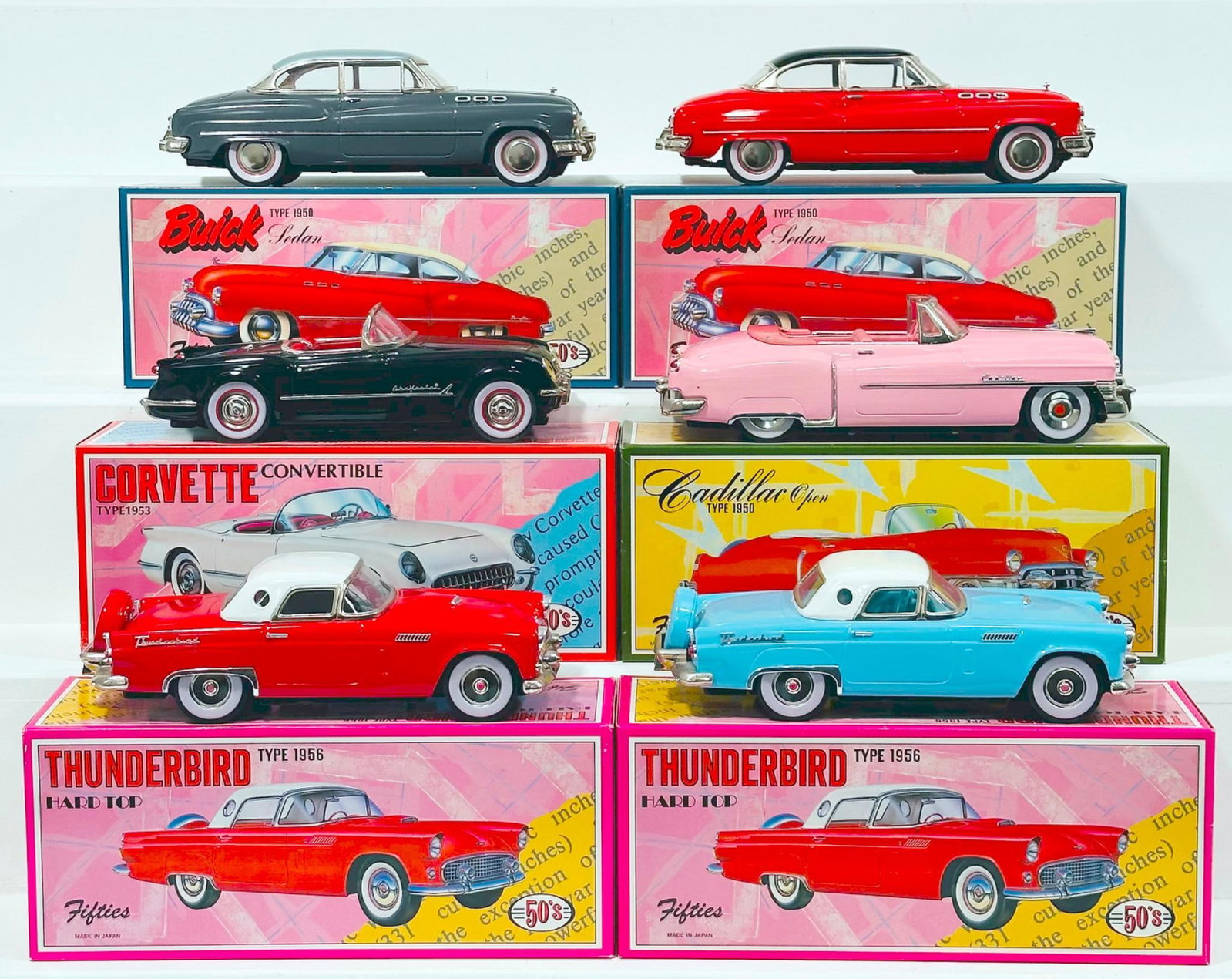 Unknown Manufacturer Modern Six (6) Assorted 50s Automobiles Boxed (1 of 8)