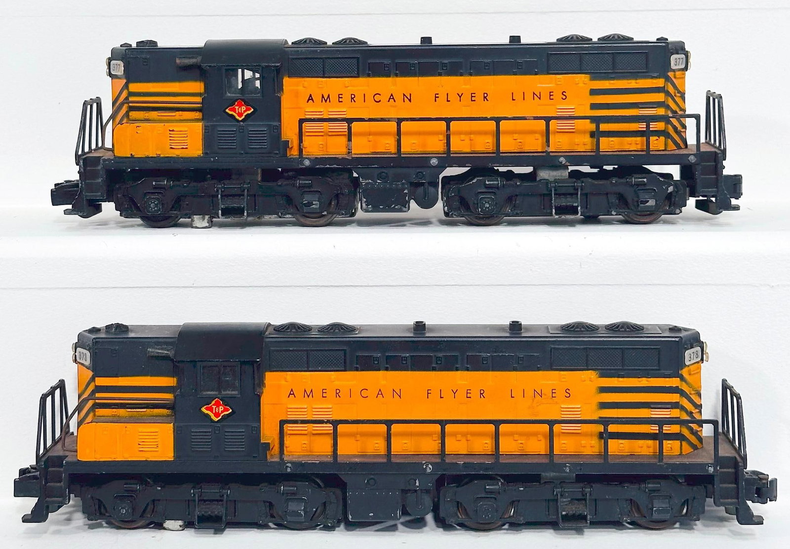 American Flyer Postwar S Gauge 377 and 378 T & P Switchers (1 of 6)