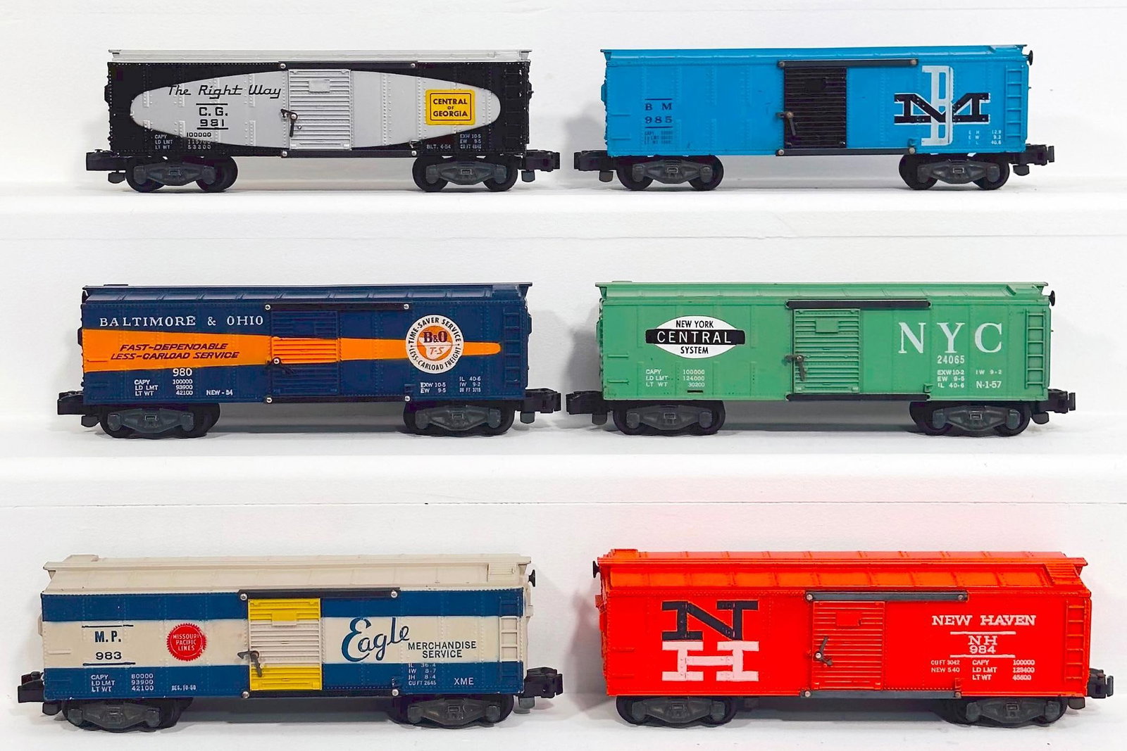 American Flyer Postwar S Gauge Six (6) Assorted Box Cars (1 of 6)