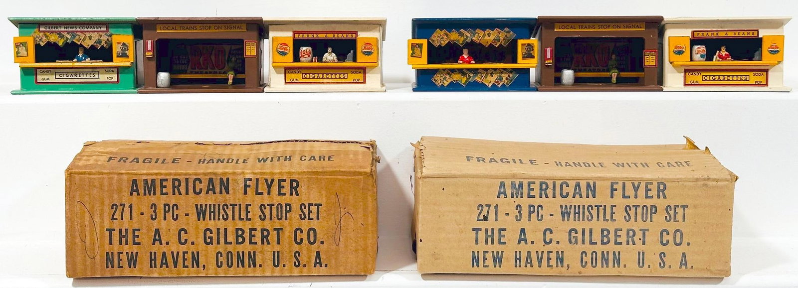American Flyer Postwar S Gauge 271 3 - Piece Whistle Stop Set Boxed X2 (1 of 7)