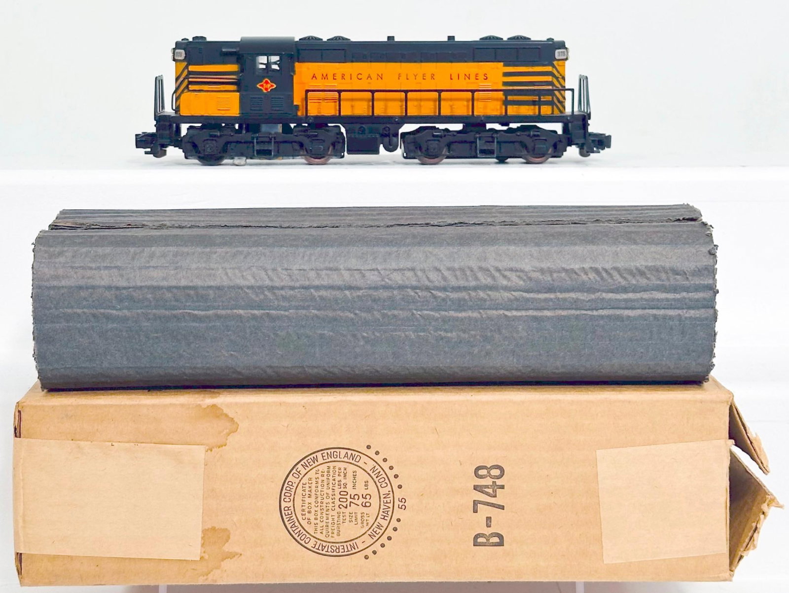 American Flyer Postwar S Gauge 375 T & P Switcher Boxed (1 of 8)