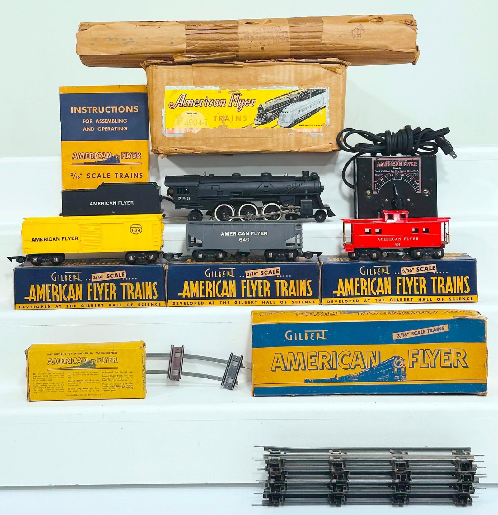 American Flyer Postwar S Gauge 4904 - T Set Boxed (1 of 7)
