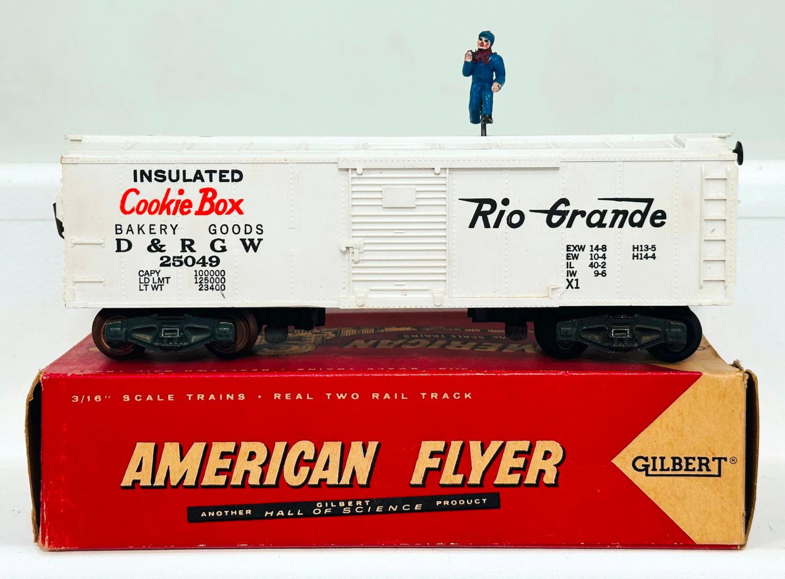 American Flyer Postwar S Gauge 25049 Walking Brake Man Car Boxed (1 of 8)