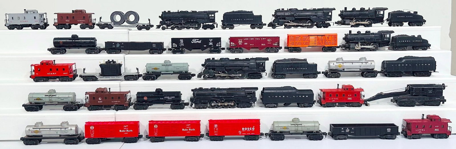 Lionel Postwar O Gauge Assorted Locomotives and Tenders and Assorted Freight Cars (1 of 4)