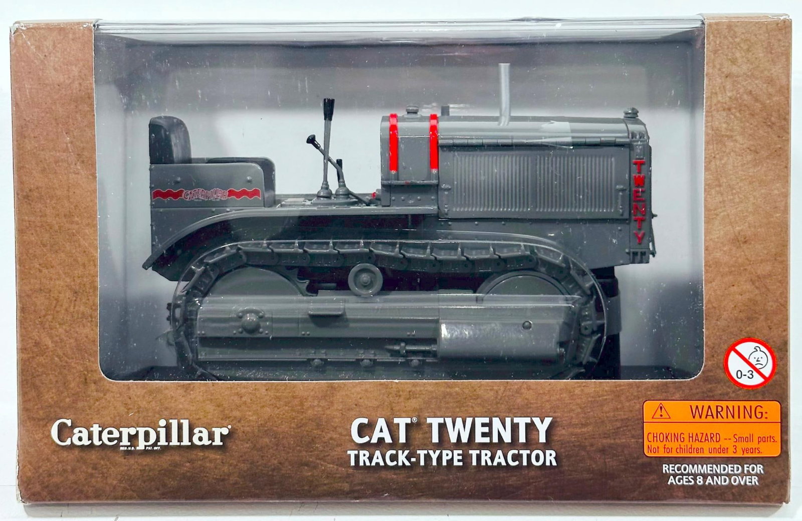 Norscot Modern 1:16 Scale CAT Twenty Track-Type Tractor Boxed: Norscot Modern 1:16 Scale CAT Twenty Track-Type Tractor Boxed, in C10 and with its original scaled box. 