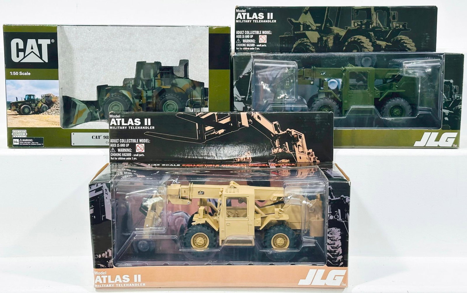 Norscot Modern 1:50 Scale CAT 9806 Military Wheel Loader/JLG Modern 1:50 Scale Atlas II Telehander (1 of 6)