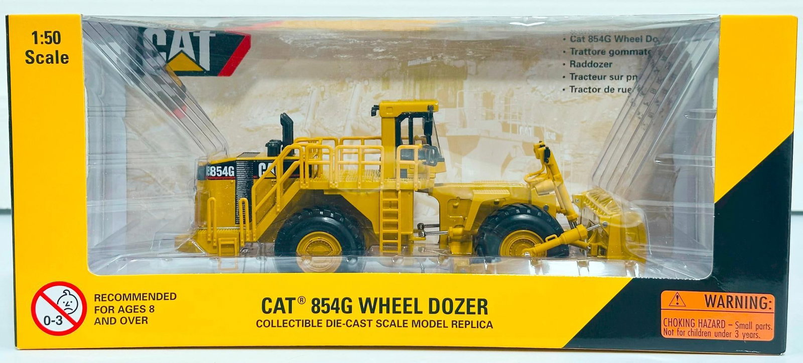 Norscot Modern 1:50 Scale CAT 854G Wheel Dozer Boxed: Norscot Modern 1:50 Scale CAT 854G Wheel Dozer Boxed, each in C9 and each with its original box. 