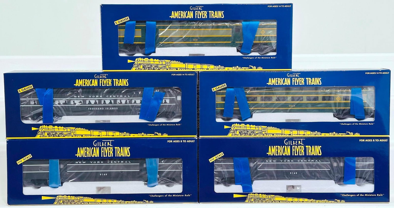 American Flyer Lionel Modern S Gauge Five (5) Assorted New York Central and Erie Passenger Cars (1 of 5)