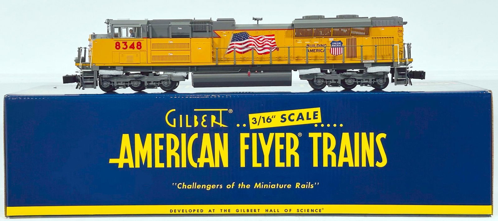 American Flyer Lionel Modern S Gauge Union Pacific SD 70 ACe Diesel Locomotive Legacy Boxed: American Flyer Lionel Modern S Gauge Union Pacific SD 70 ACe Diesel Locomotive Legacy Boxed, in C9 and with its original box.