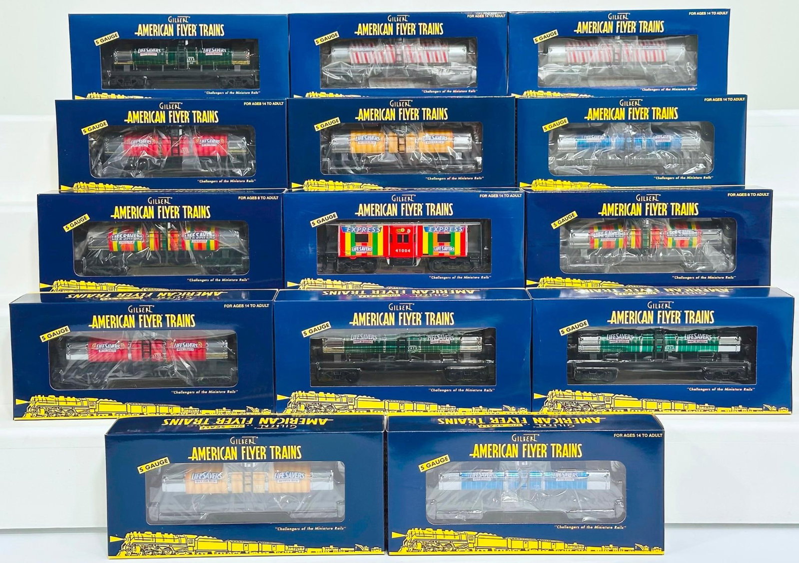 American Flyer Lionel Modern S Gauge Fourteen (14) Assorted Freight Cars Boxed (1 of 7)