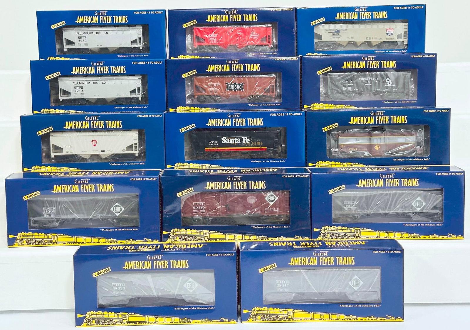 American Flyer Lionel Modern S Gauge Fourteen (14) Assorted Freight Cars Boxed (1 of 7)