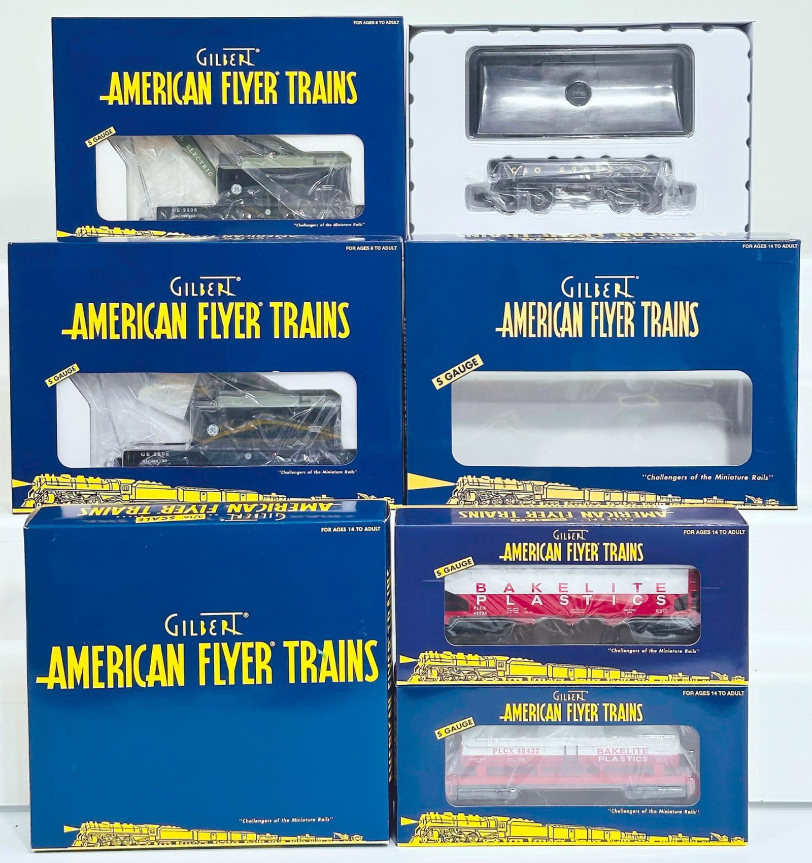 American Flyer Lionel Modern S Gauge Five (5) Assorted Freight Cars Boxed (1 of 7)