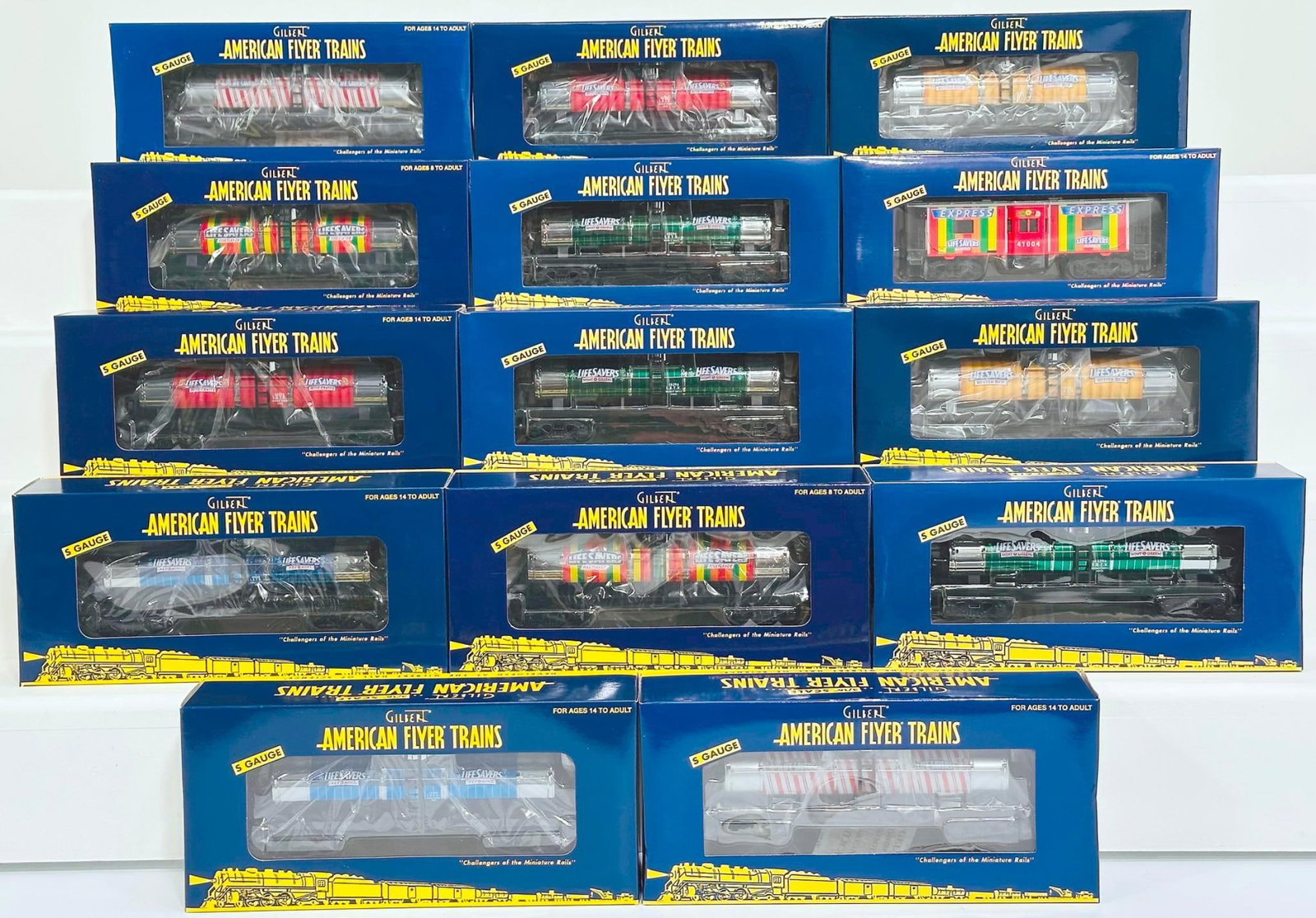 American Flyer Lionel Modern S Gauge Fourteen (14) Assorted Freight Cars Boxed (1 of 7)
