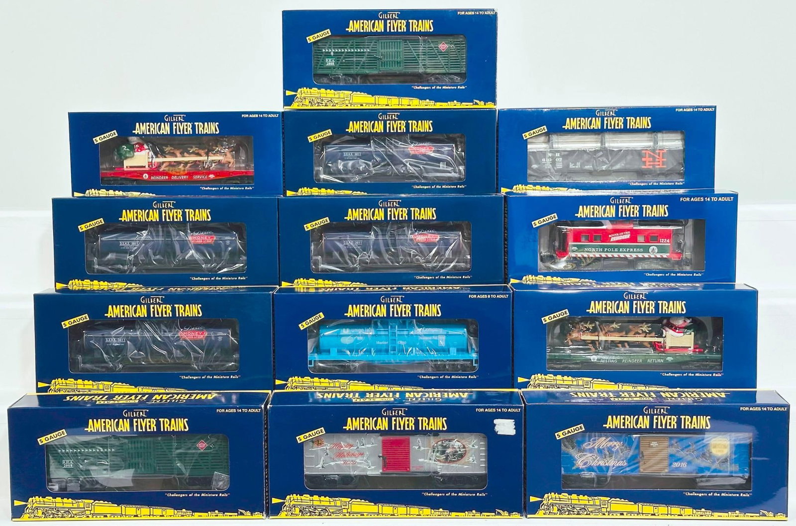 American Flyer Lionel Modern S Gauge Thirteen (13) Assorted Freight Cars Boxed (1 of 7)
