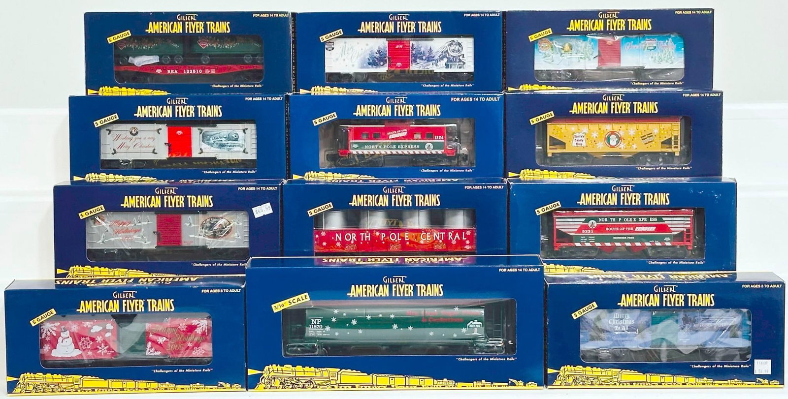 American Flyer Lionel Modern S Gauge Twelve (12) Assorted Freight Cars Boxed (1 of 6)