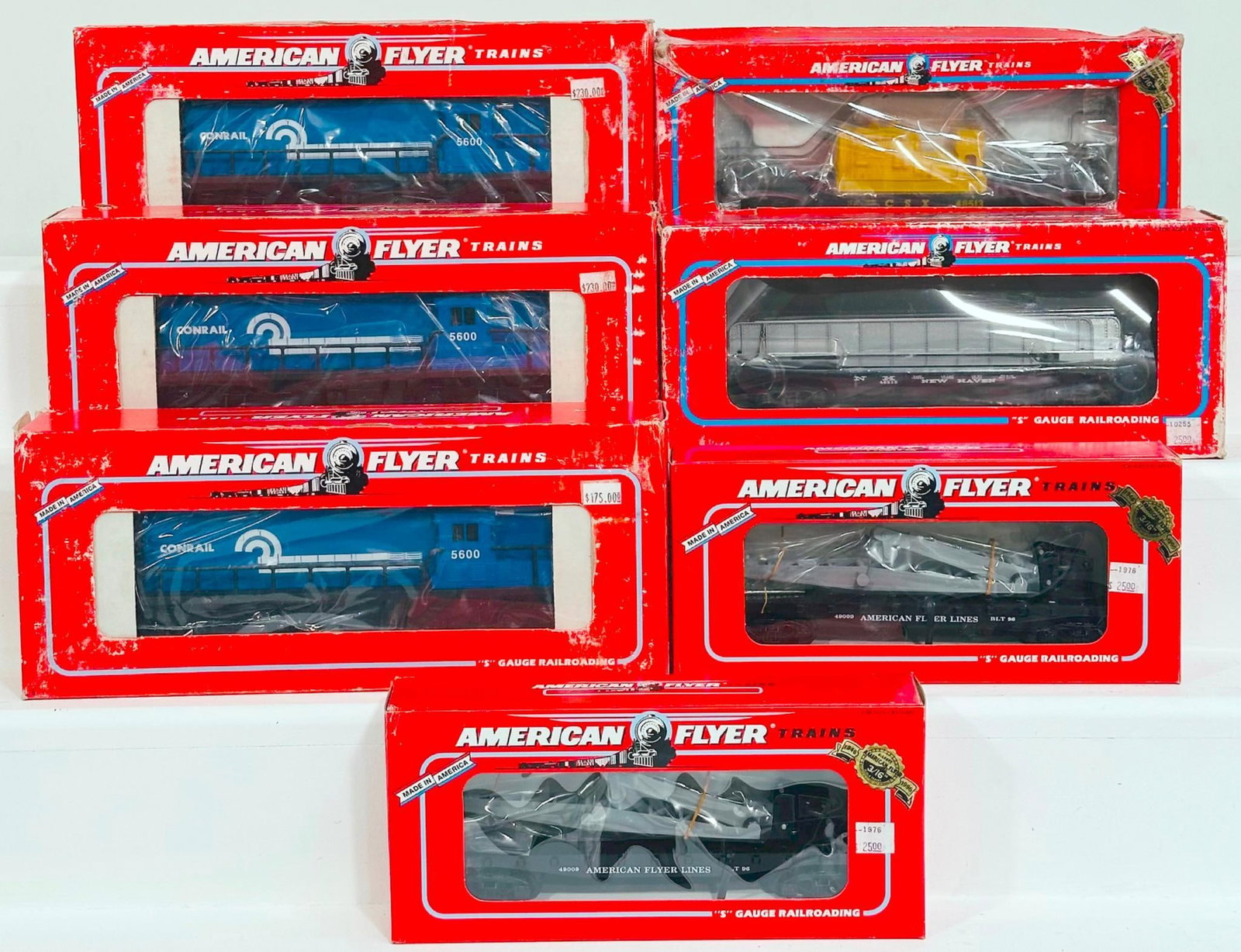 American Flyer Lionel Modern S Gauge Conrail GP - 7 Diesel Engine Switcher X3 and Four (4) Assorted (1 of 6)