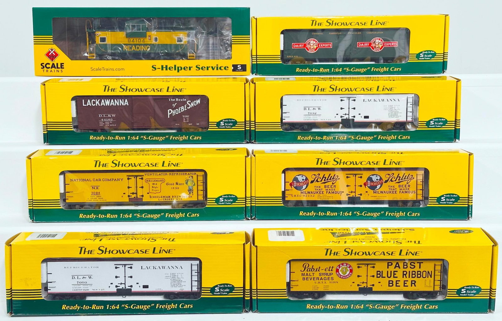 S - Helper Modern S Gauge Eight (8) Assorted Freight Cars Boxed (1 of 5)