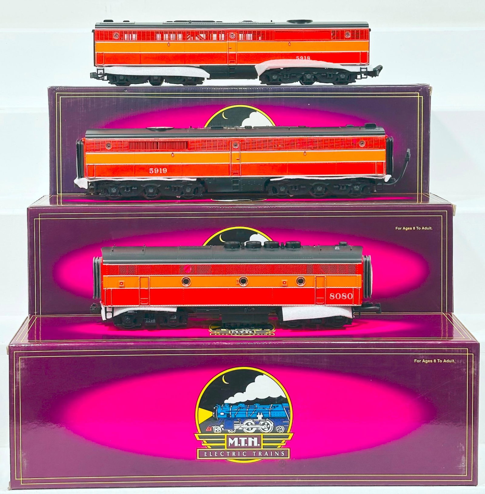 MTH Modern O Gauge SP Non-Powered F3 B Unit/SP Alco PA Powered B unit/SP Alco PB Powered B Unit (1 of 8)