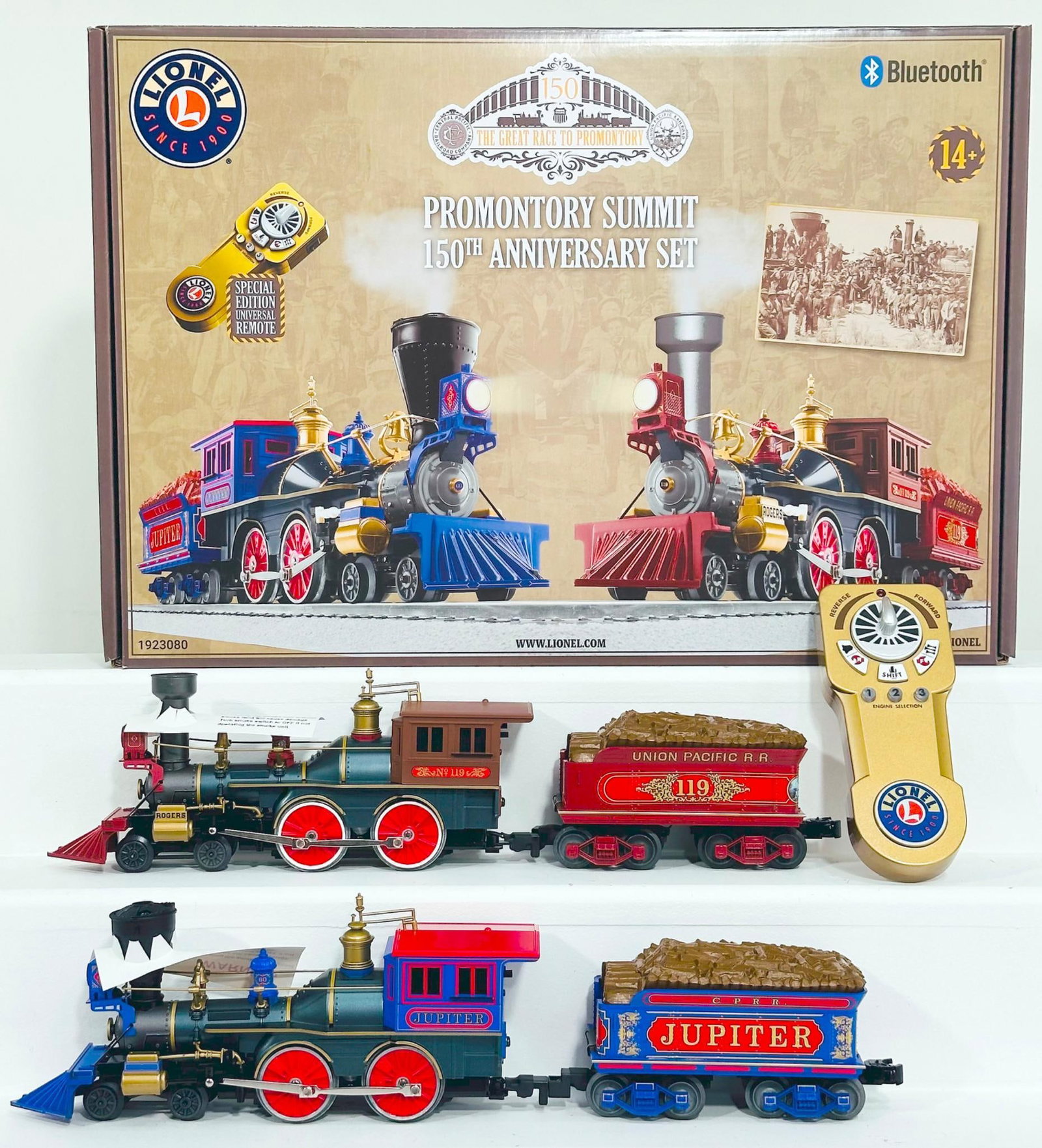 Lionel Modern O Gauge Promontory Summit 150th Anniversary Locomotive Set with Remote Control Boxed (1 of 9)