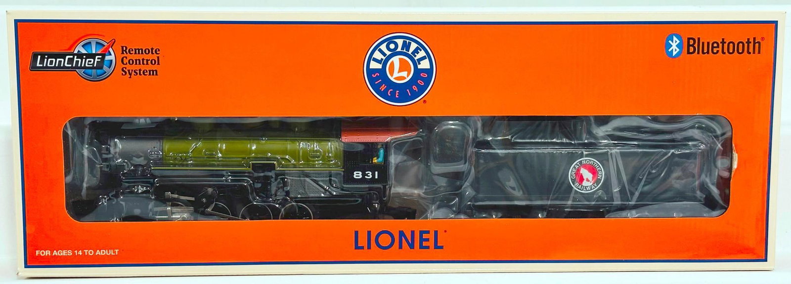 Lionel Modern O Gauge Great Northern LionChief 0 - 8 - 0 Steam Locomotive and Tender Boxed (1 of 5)