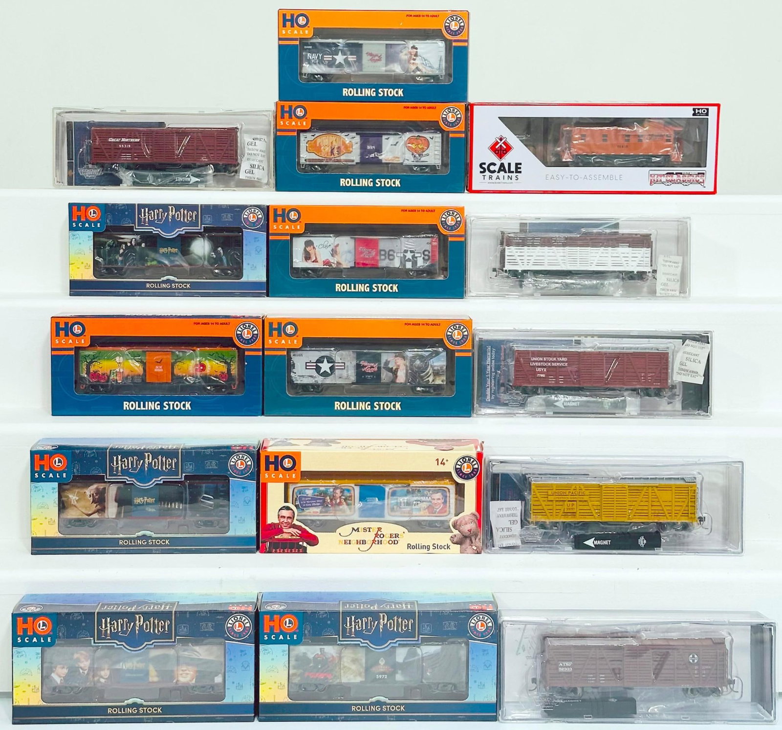Lionel and Broadway Limited Imports Modern HO Scale Sixteen (16) Assorted Freight Cars Boxed (1 of 8)