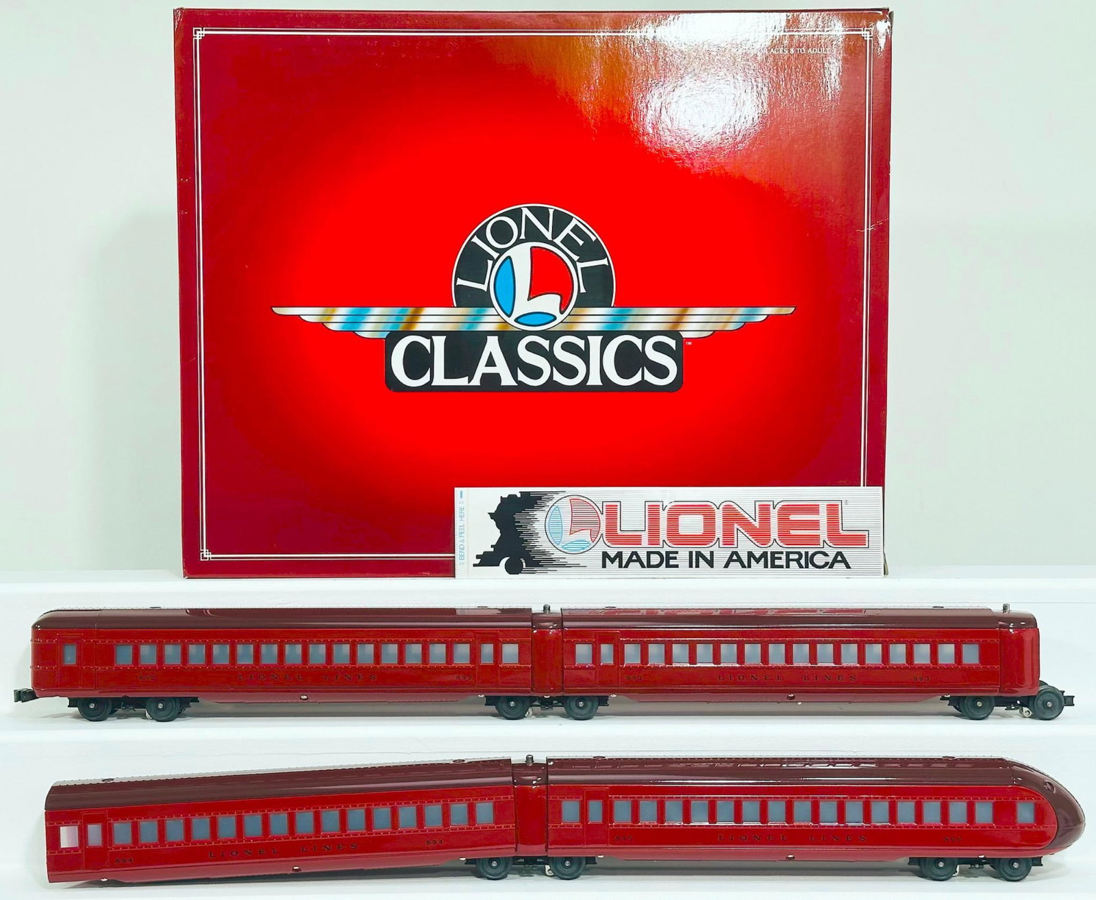 Lionel Modern Classics O Gauge Four (4) Assorted Rail Chief Cars Boxed (1 of 9)