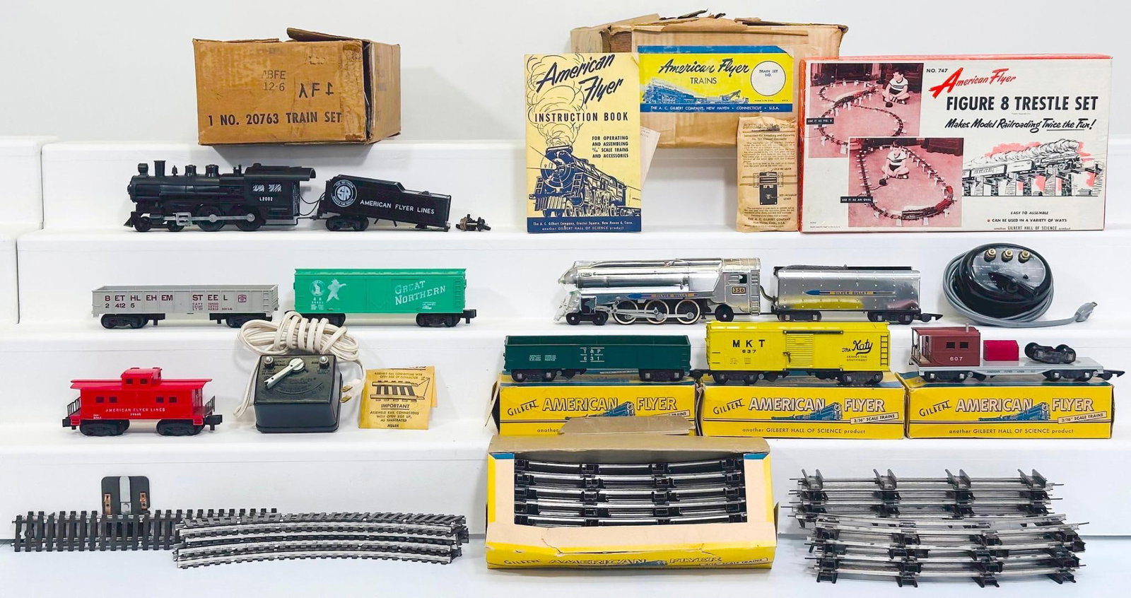 American Flyer Postwar S Gauge Outfit No. 20763 and Outfit No. (illegible) (1 of 12)