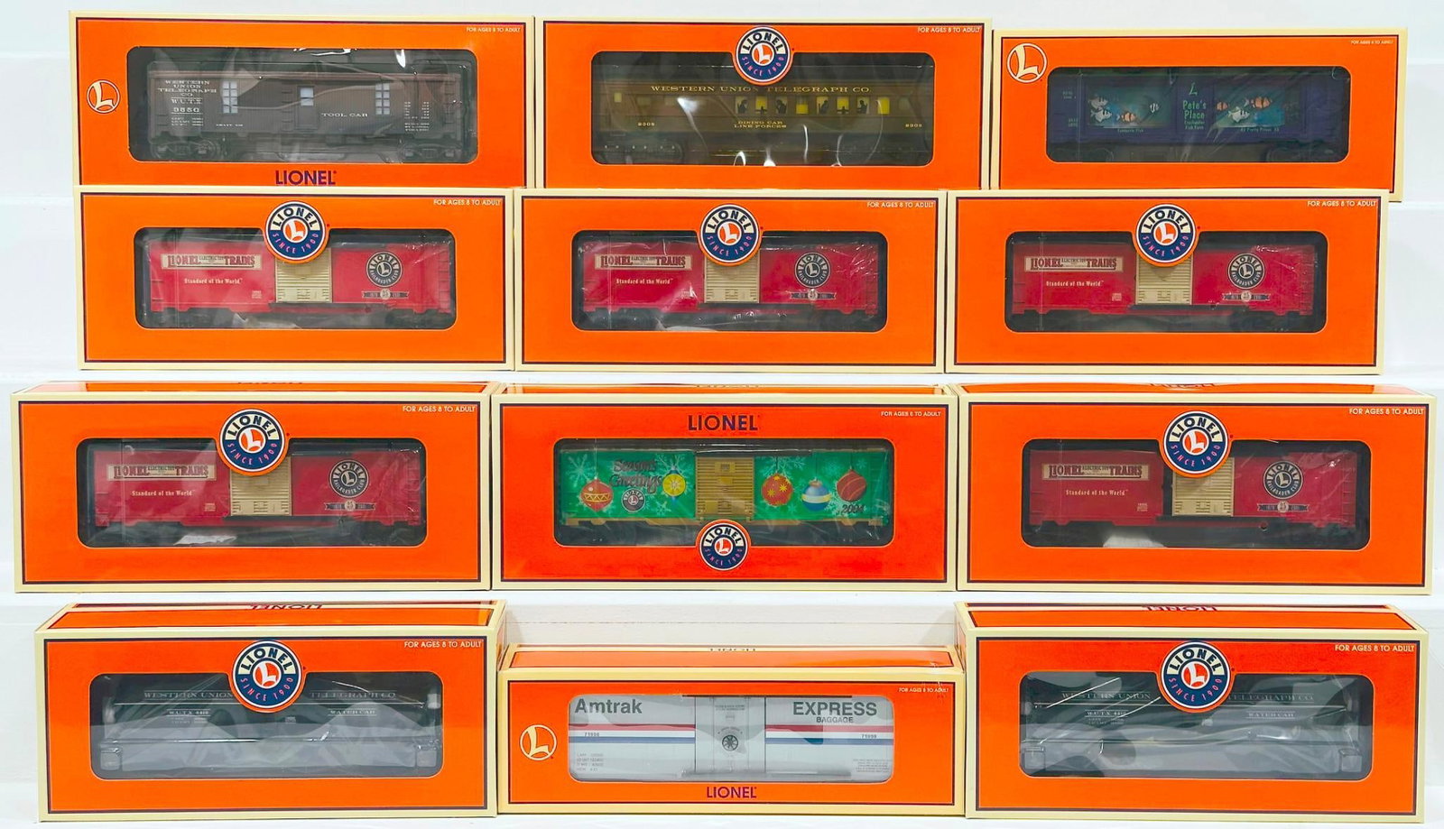 Lionel Modern O Gauge Twelve (12) Assorted Freight Cars Boxed (1 of 5)