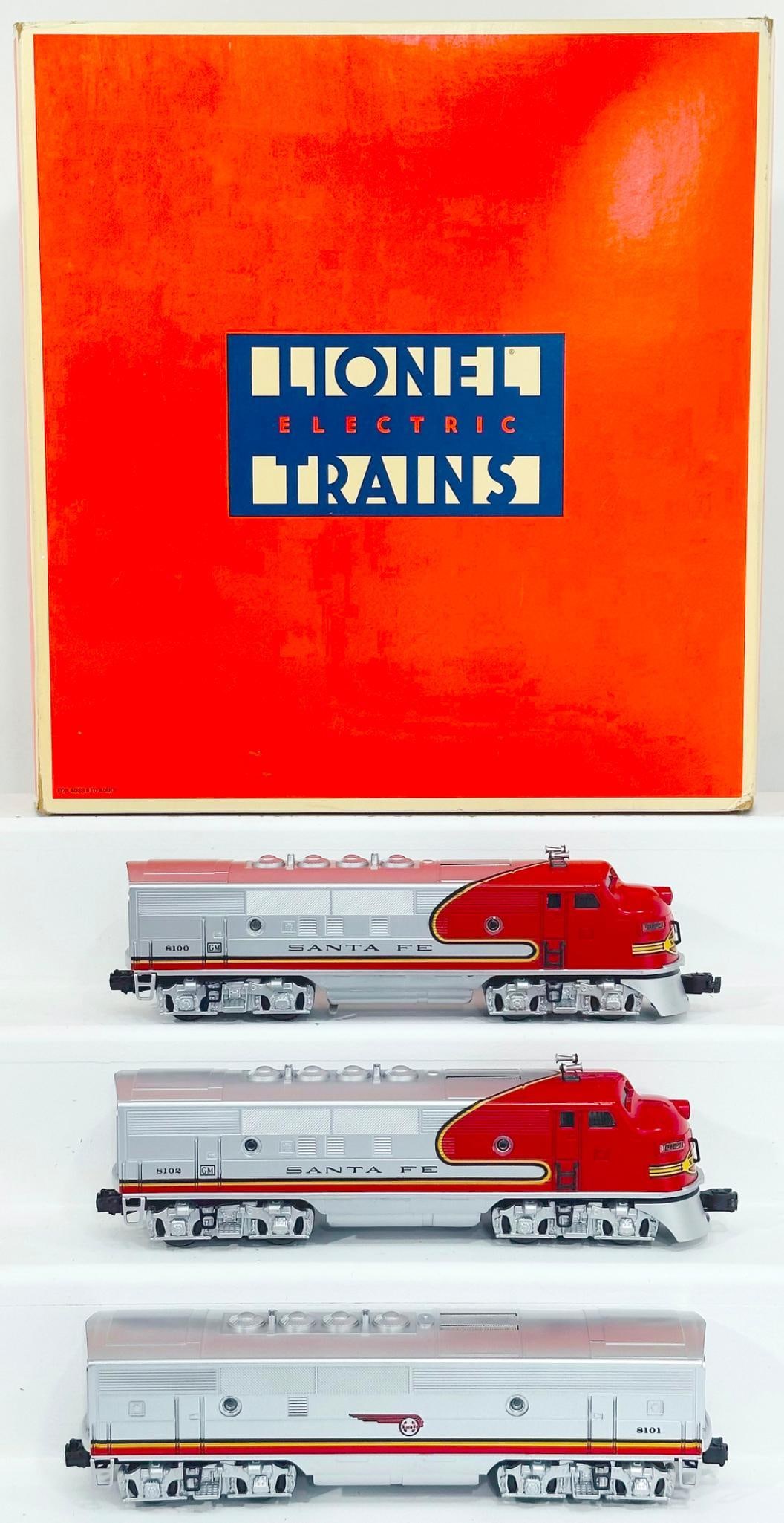 Lionel Modern O Gauge Santa Fe F - 3 A - B - A Diesel Units Boxed (1 of 8)
