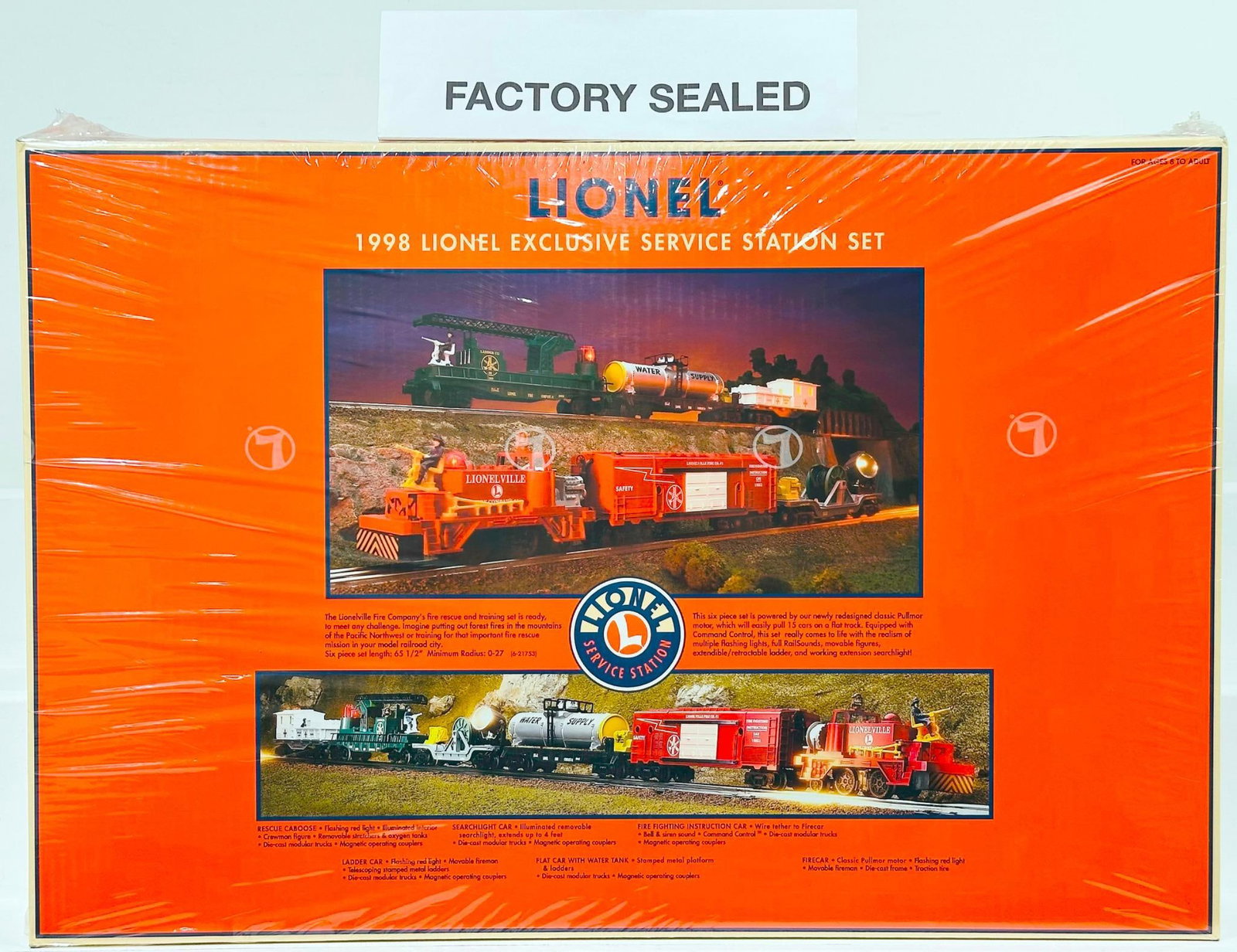 Lionel Modern O Gauge 1998 Lionel Exclusive Service Station Set Sealed Box (1 of 6)
