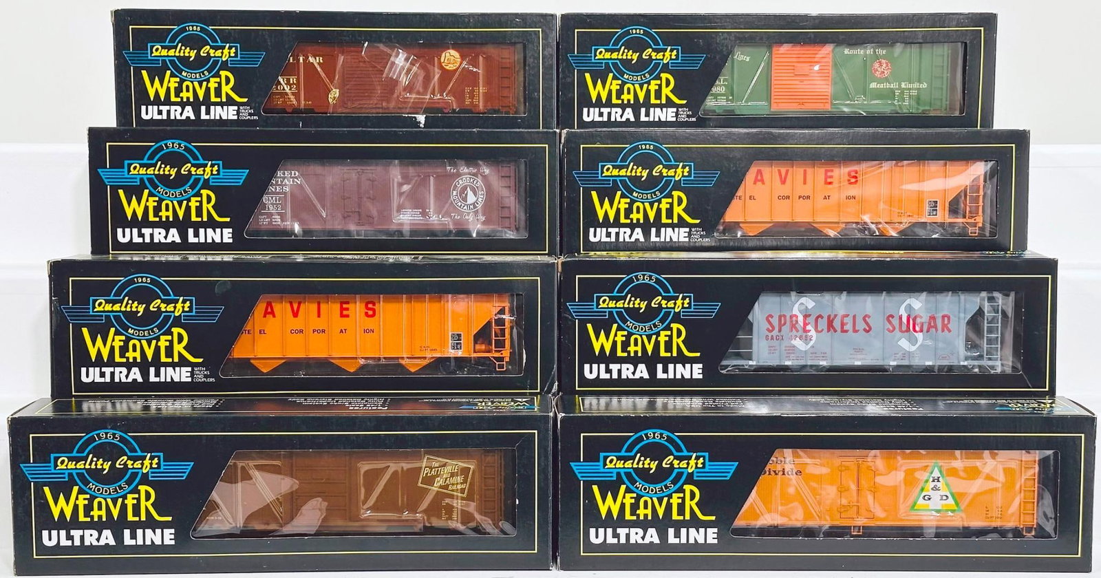 Weaver Models Modern O Gauge Eight (8) Assorted Freight Cars Boxed (1 of 5)