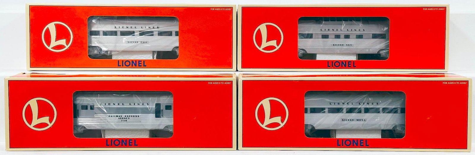 Lionel Modern O Gauge Four (4) Assorted Lionel Lines Passenger Cars Boxed (1 of 4)