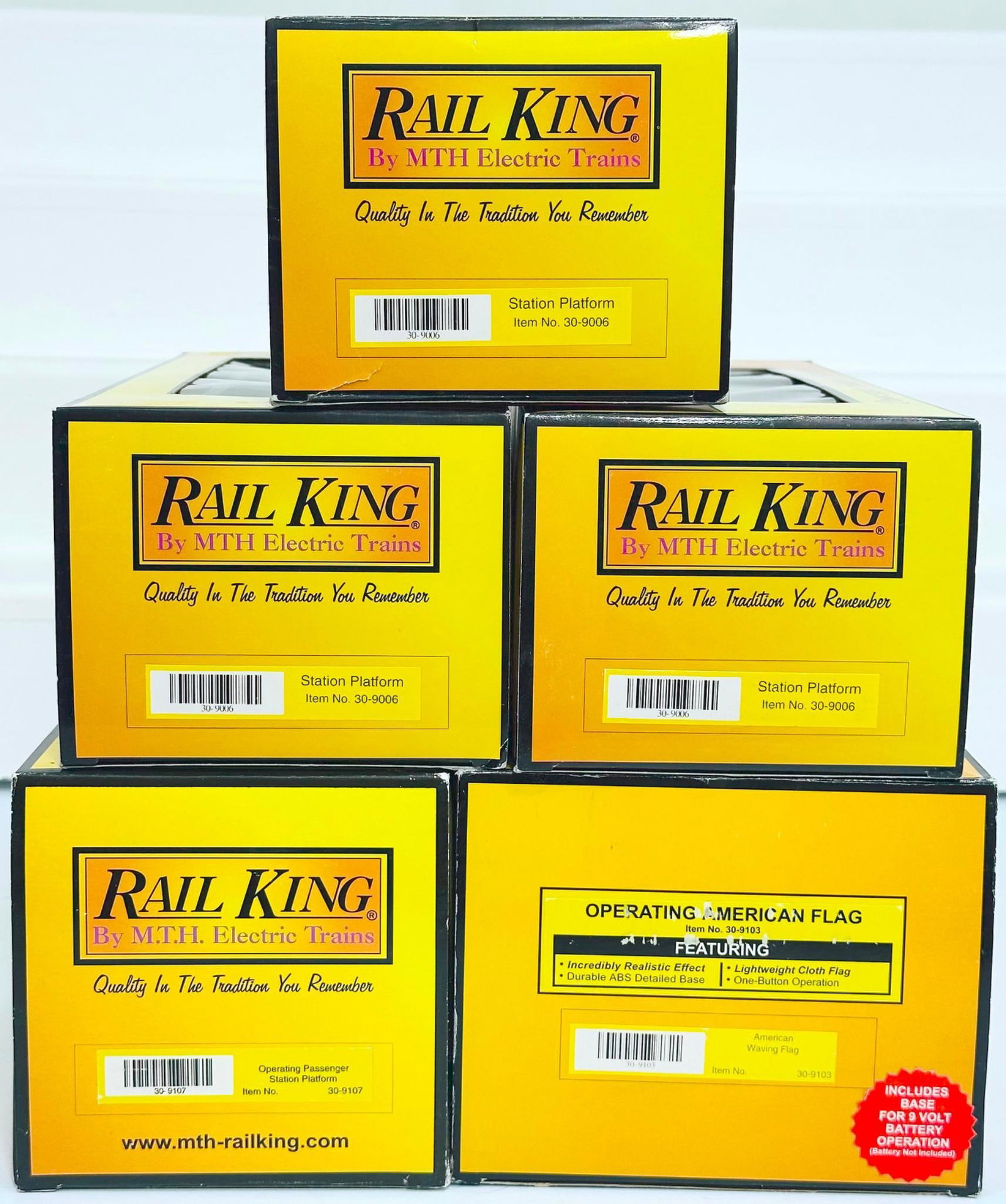 MTH Modern Rail King Ten (10) Assorted Structures - 9