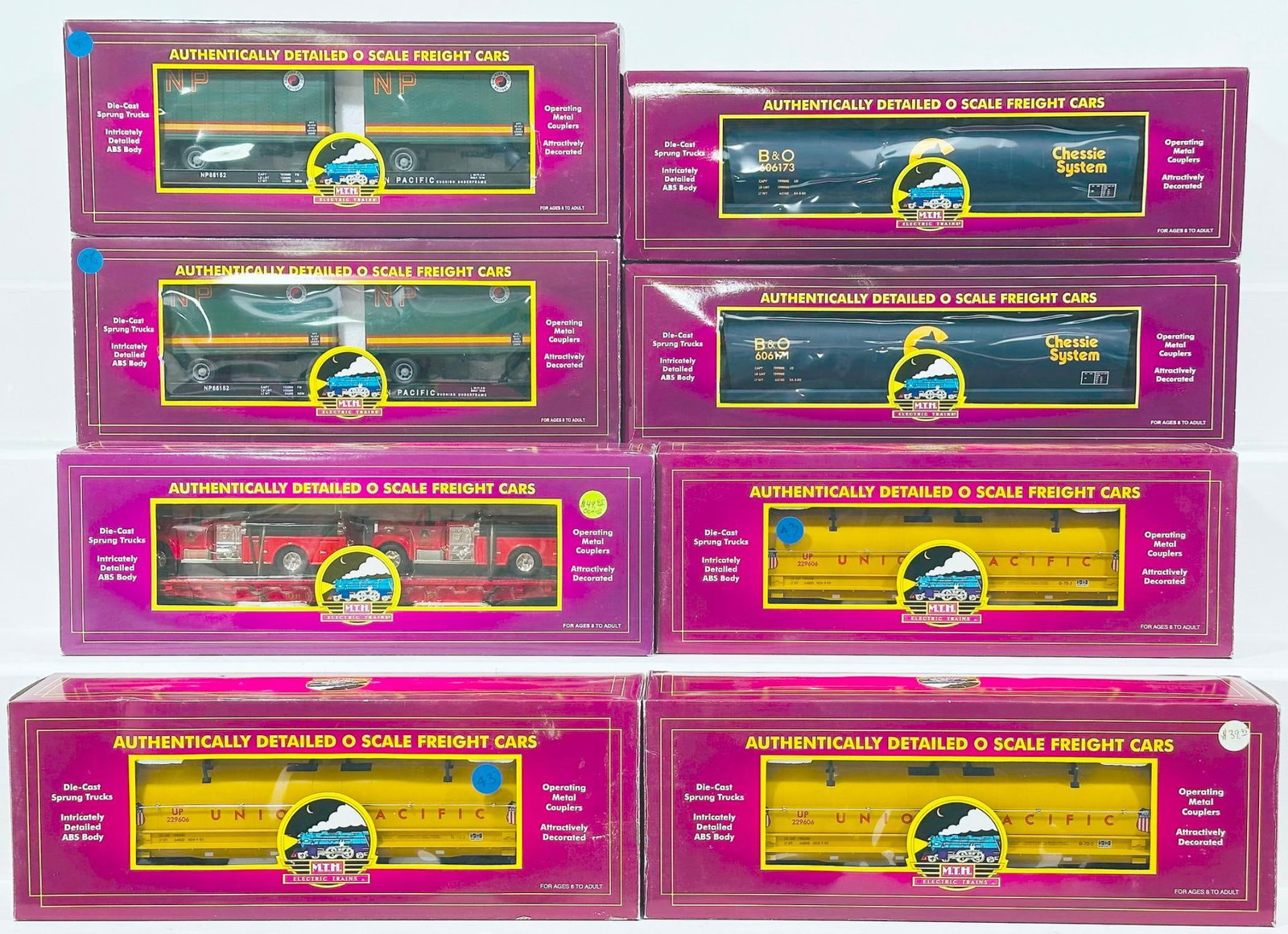 MTH Modern O Gauge Eight (8) Assorted Freight Cars Boxed (1 of 6)