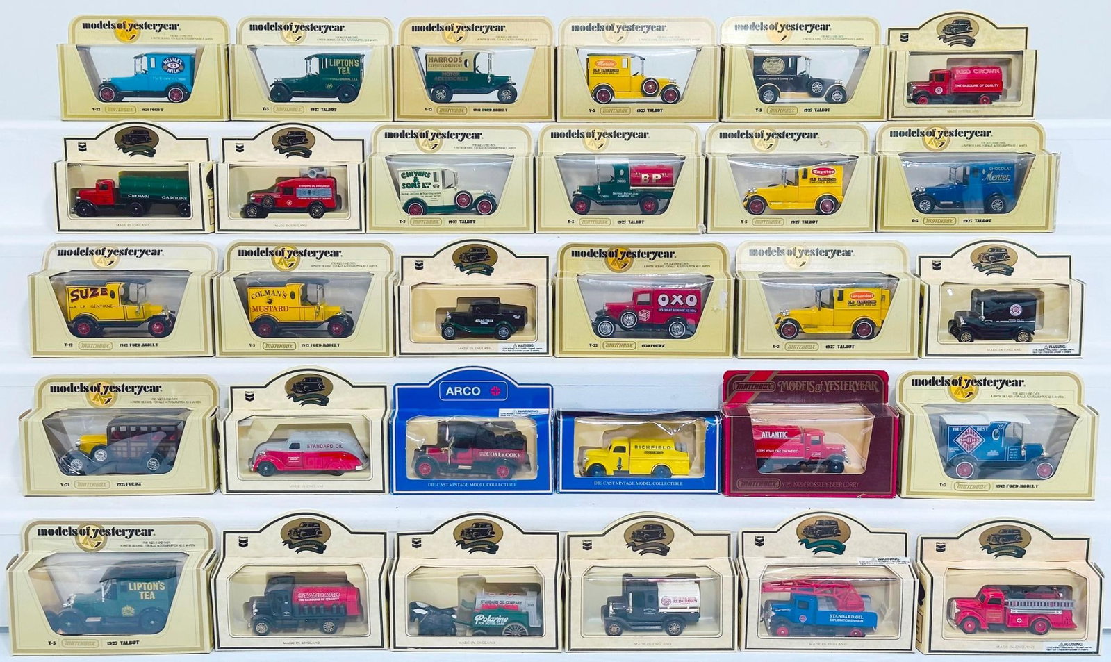 Models of Yesterday Year Modern Thirty (30) Assorted Trucks and Cars Boxed (1 of 6)