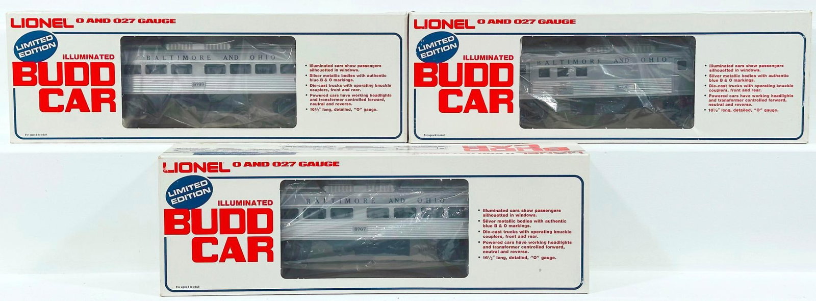 Lionel Modern O Gauge 1977 Service Station Special Set Budd Commuter Train Cars Boxed (1 of 4)